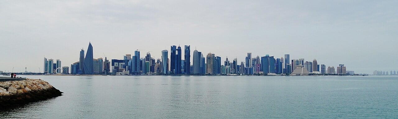 Dhows and the Doha skyline