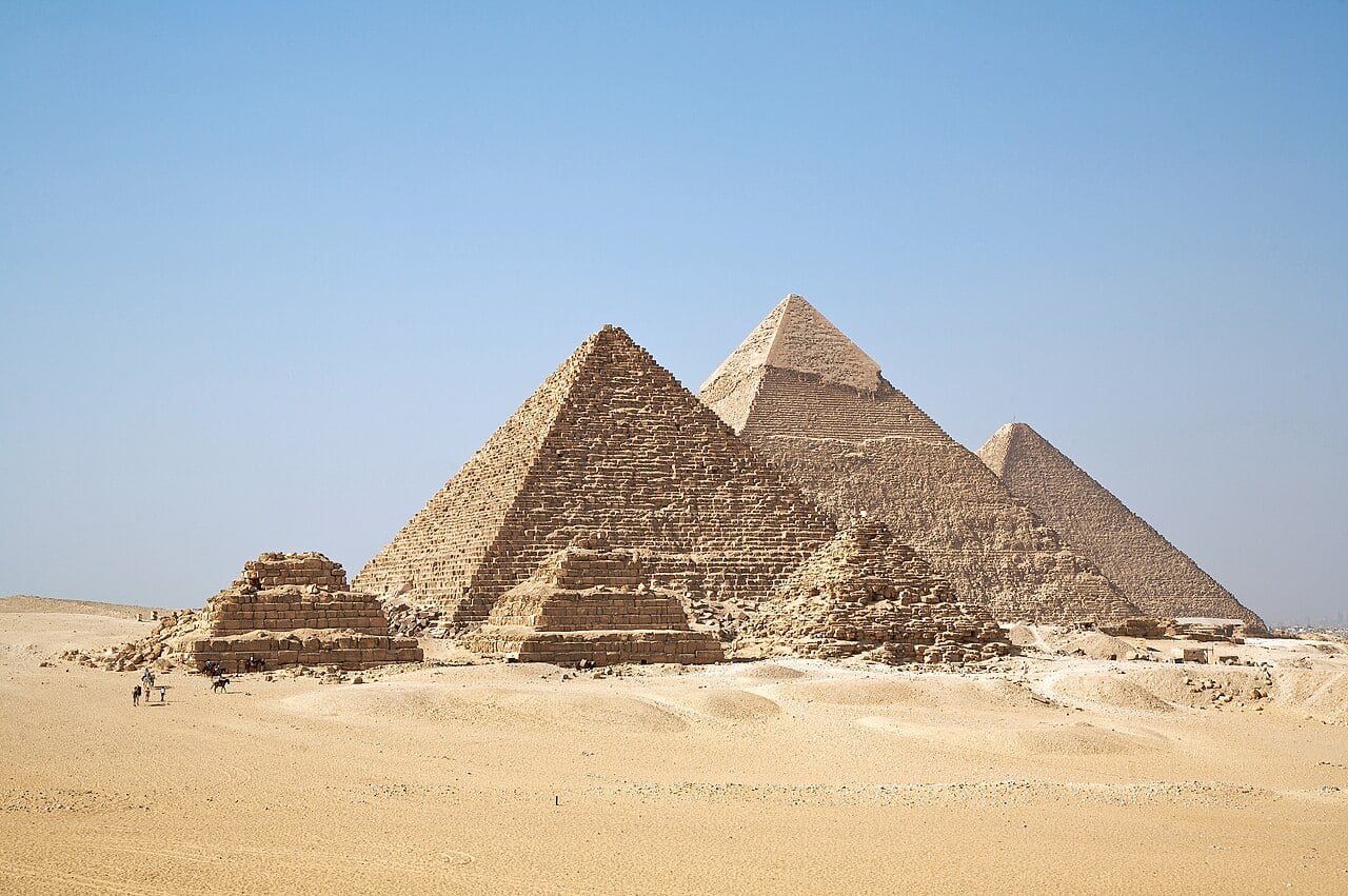 The pyramids at Giza, Egypt