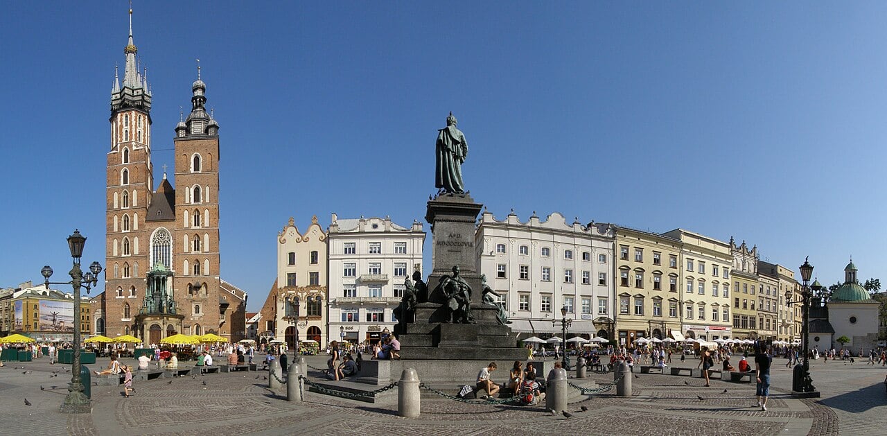 The Main Market Square in Kraków
