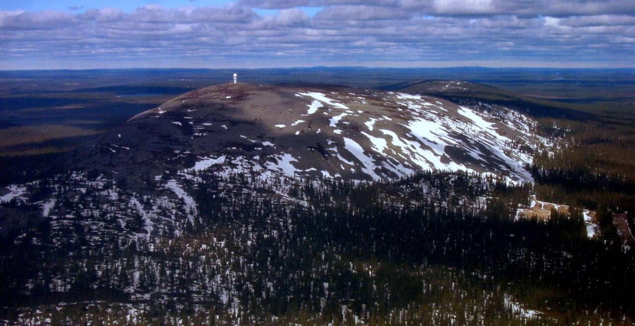 Luosto and the surrounding landscape in Finnish Lapland