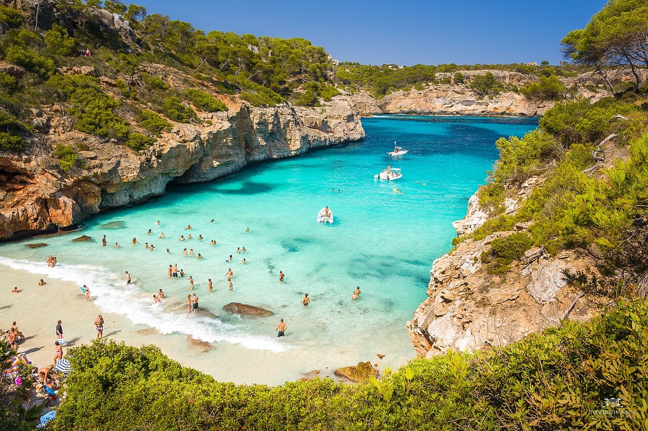 Cala des Moro bay on Mallorca