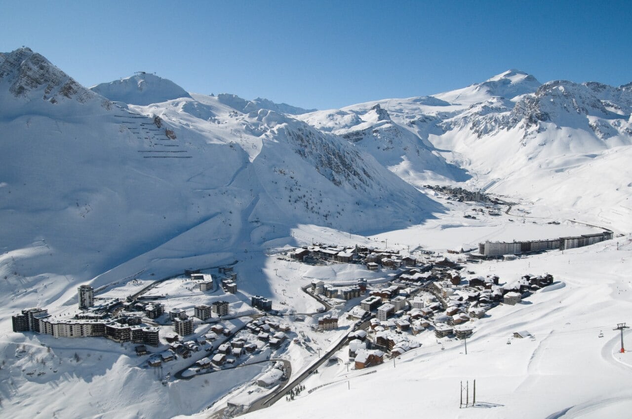Tignes in winter