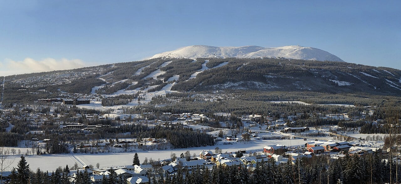 The ski area at Trysil in Norway